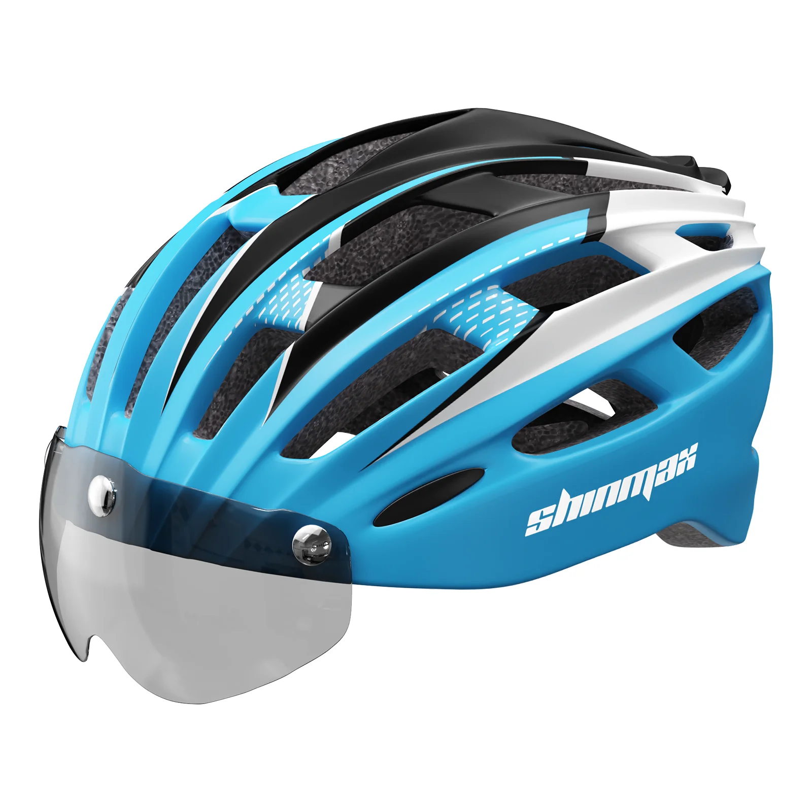 

Shinmax Bicycle Helmet Men Women Bicycle Helmet with Visor Magnetic Removable Safety Glasses Bicycle Helmet with Light for Adult