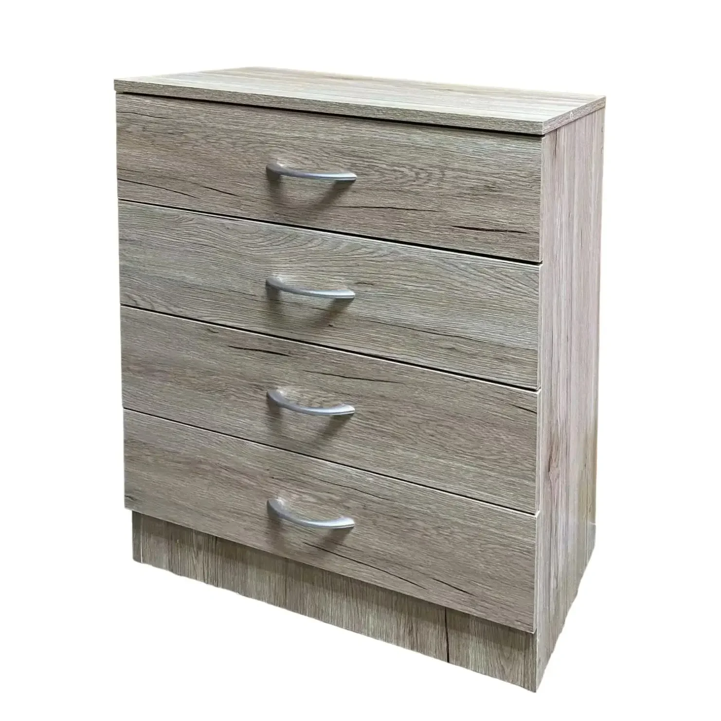 Mueble Mesita de Noche Cajonera Aarmario de 4 Cajones de MDF 40 mm Habitacion dormitorio L60xP30xH70