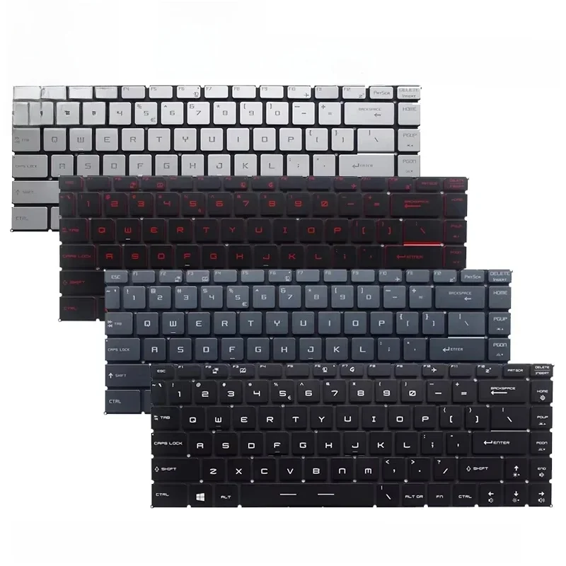 US/RU NOWA klawiatura do laptopa MSI GF63/8RD/8RC GS65/8RE/8RF/VR GF63 GF65 P65 PS63 PS42 MS-26R1 16Q1 16Q2 16Q3 16Q4 16R1 16R2 — zdjęcie 2