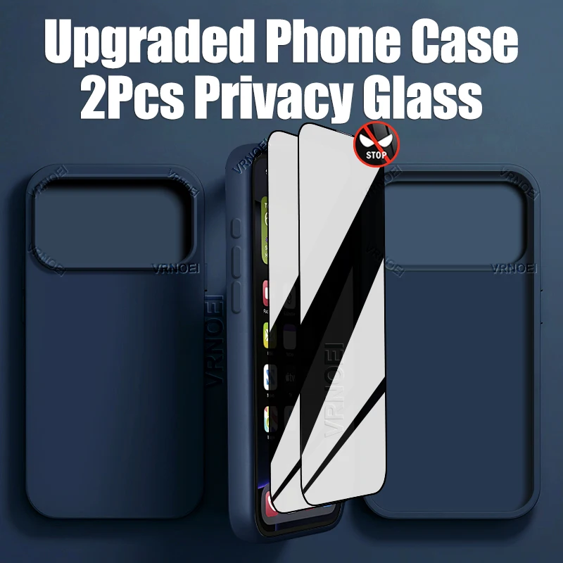 Upgrade Handyhülle 2er-Set Staubfreie Installation Sichtschutz-Displayschutzfolie für iPhone 16 15 11 12 13 14 17 Pro Max Air Hüllen Glas