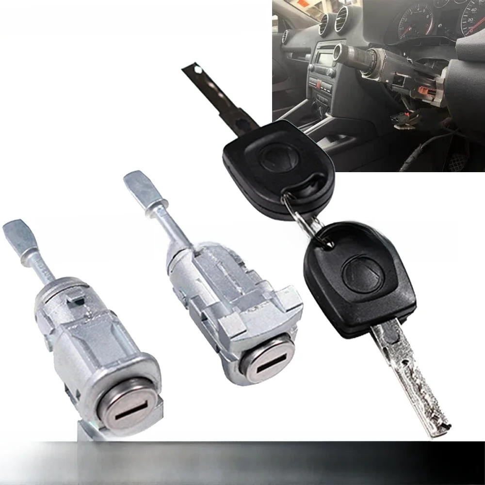 Do Vw Transporter T5 Caravelle Fabia Zamek przedni lewy prawy z kluczem OE 1U 0837167   1U 0937168 — zdjęcie 2