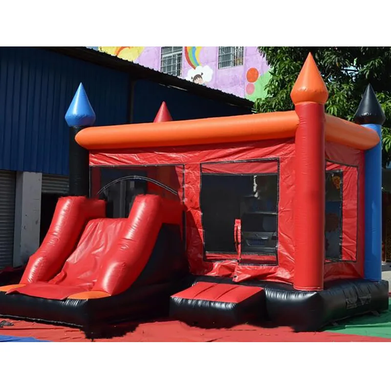 

Bounce house with a slide kids castle playground Inflatable Obstacle Trampoline Exercise Tool Hot Sale