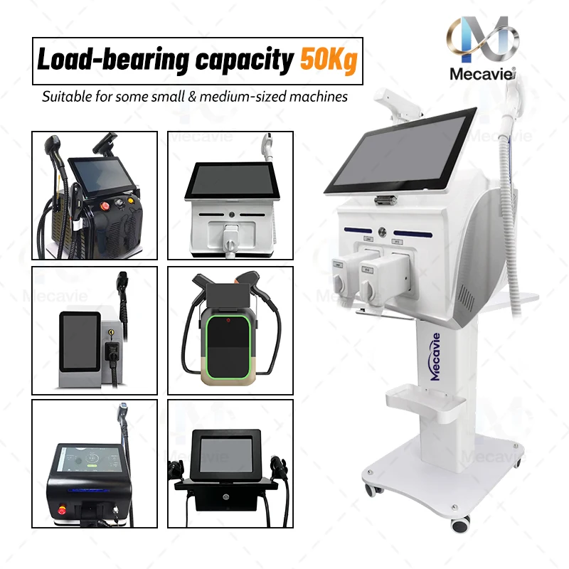 Barber Shop Rolling Cart Beauty Equipment Cart Portable Mobile Multifunctional Cart Salon Cart with Wheels Thickened and widened