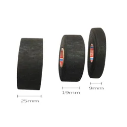 25M 9/19/25MM Tesa Heat-resistant Adhesive Cloth Fabric Tape For Automotive Cable Tape Harness Wiring Loom Electrical Heat Tape