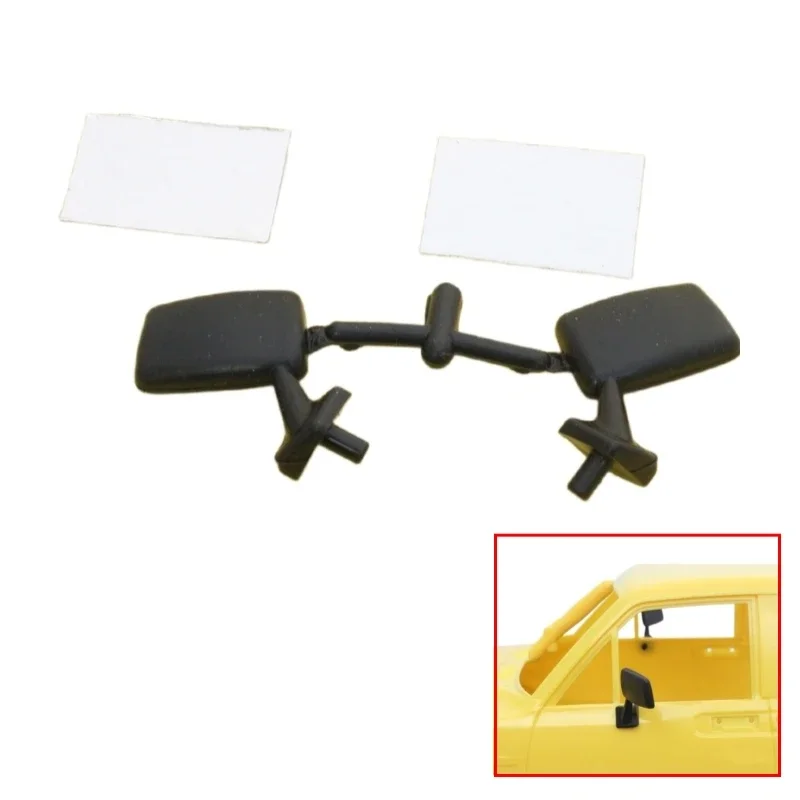 Miroir en Caoutchouc pour Voiture Télécommandée, Accessoire pour 1/10 RC Inoler Truck Trail Finder 2 Hilux Bruiser SCX10