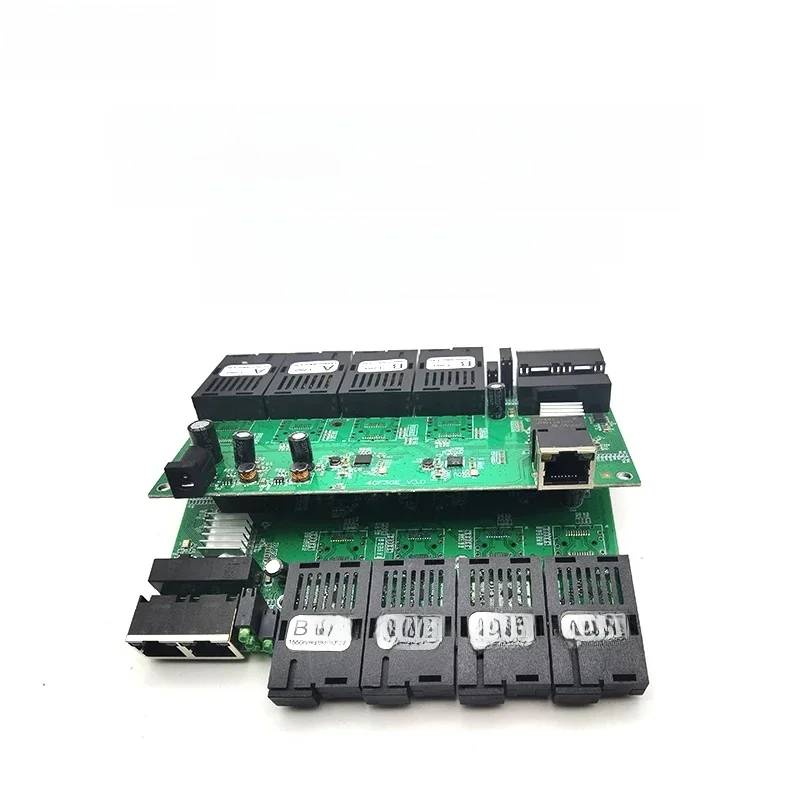 Gigabit placa metro Ethernet switch fibra 4*1.25G Fiber Port 3*100/1000M RJ45 Port SC Optic Fiber Switch PCBA Board Simplex 20KM — zdjęcie produktu 7