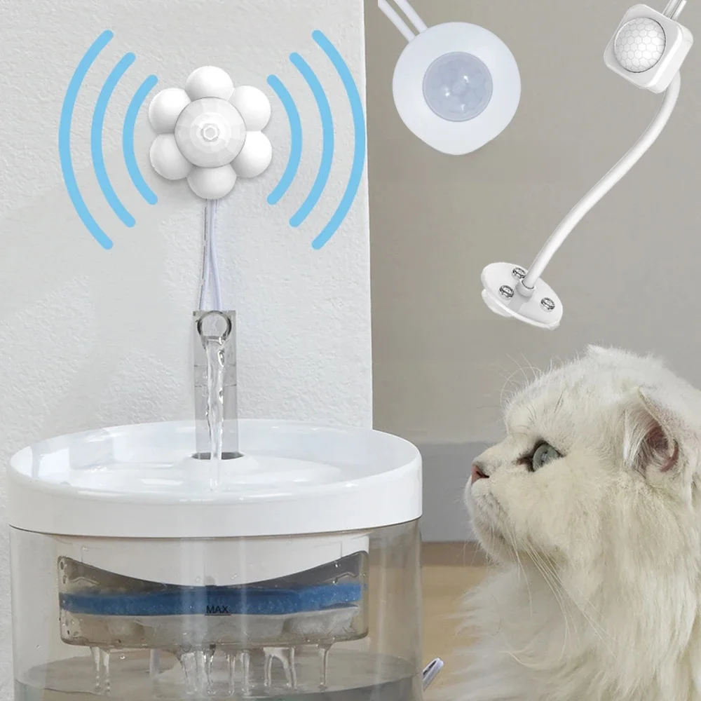 Neue Automatische Haustier Wasser Dispenser Motion Sensor Filter Brunnen Universal Infrarot USB Powered Detektor Hund Katze Zubehör
