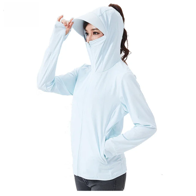 AliExpress TRVLWEGO Summer Women Men Fishing Shirt UV Proof Coat Quick Dry Thin Sunscreen UPF50+ Outwear Hooded Cycling Beach Clothes