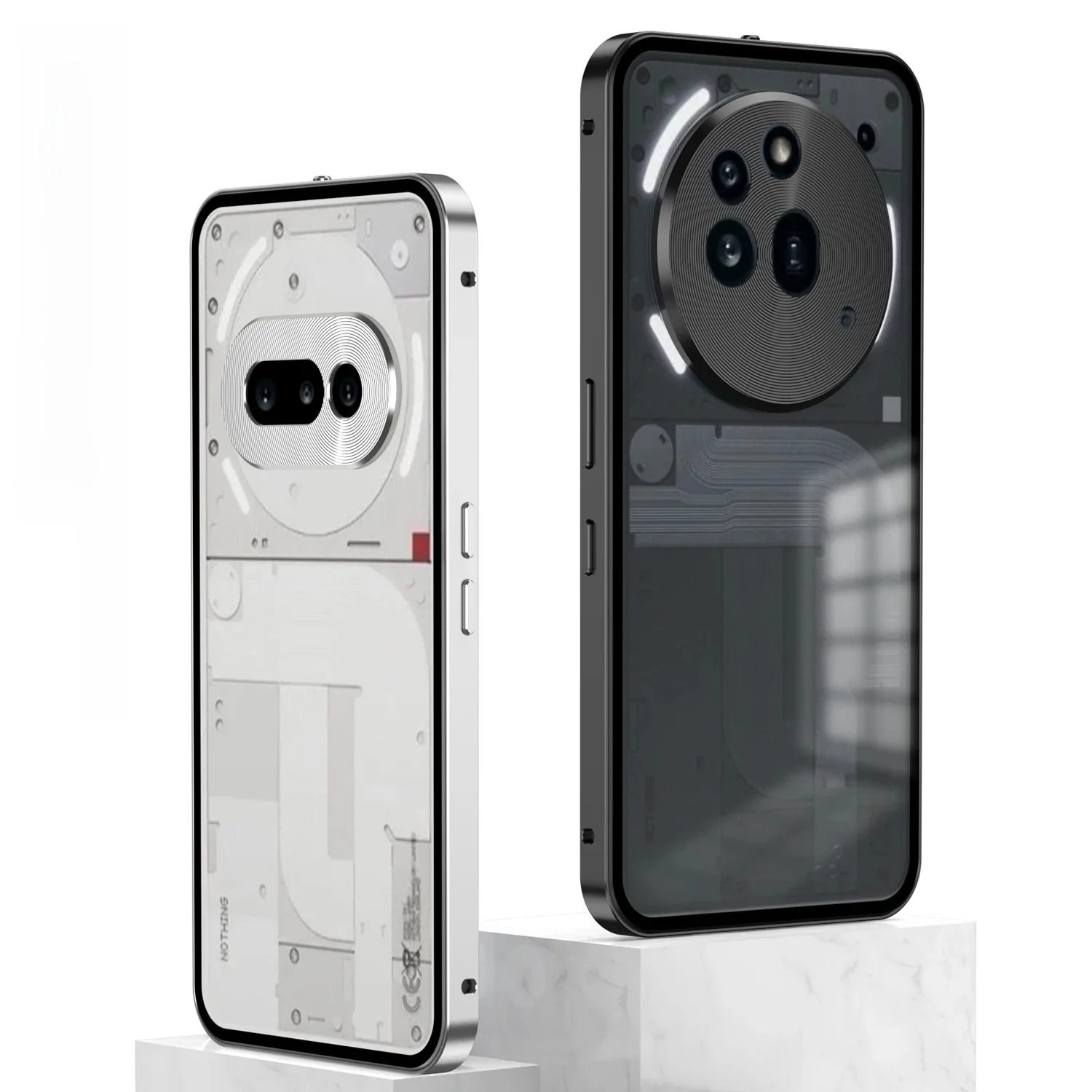 Metalowa ramka ochronna obiektywu Matowe, wstrząsoodporne etui na telefon do telefonu Nothing Phone 2A Plus Phone 3A Pro Bumper Back Cover Akcesoria — zdjęcie produktu 7