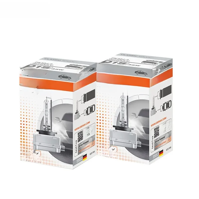 OSRAM-Farol original do carro clássico do xenon, luz branca padrão, feito em Alemanha, 4200K, D1S,
