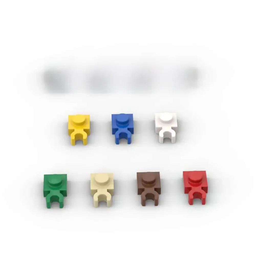 MOC 10 pièces 60897 4085 1x1 blocs de construction simple face plaque de serrage horizontale briques particules Puzzle idée jouets enfants cadeaux pour enfants