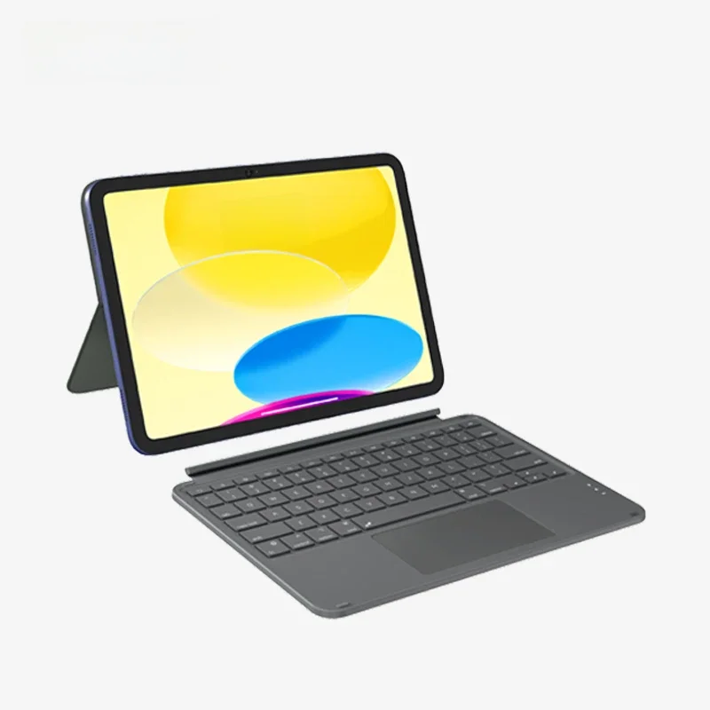 AUSDOM Foliokey10.9 Capa protetora para teclado Teclado retroiluminado removível USB-C com trackpad,