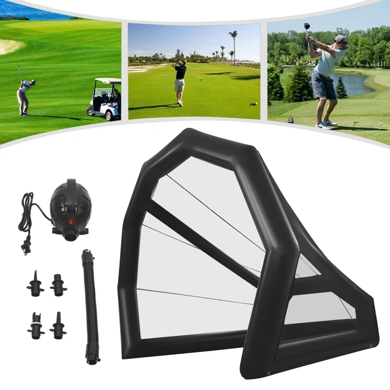 Opblaasbare Golf Oefennet Kooi 10ft Golf Praktijk Buitengebruik Golfen Swing Training Golfbal Raken Netting Voor Achtertuinen