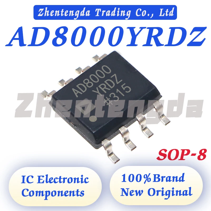 100% new AD8000YRDZ AD8000YRDZ-REEL7 AD8000YRD AD8000Y AD8000 AD IC OPAMP CFA 1 CIRCUIT 8SOIC