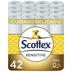 Scottex Gevoelig Toiletpapier 3 Lagen Met Amandelmelk-Delicate Verzorging