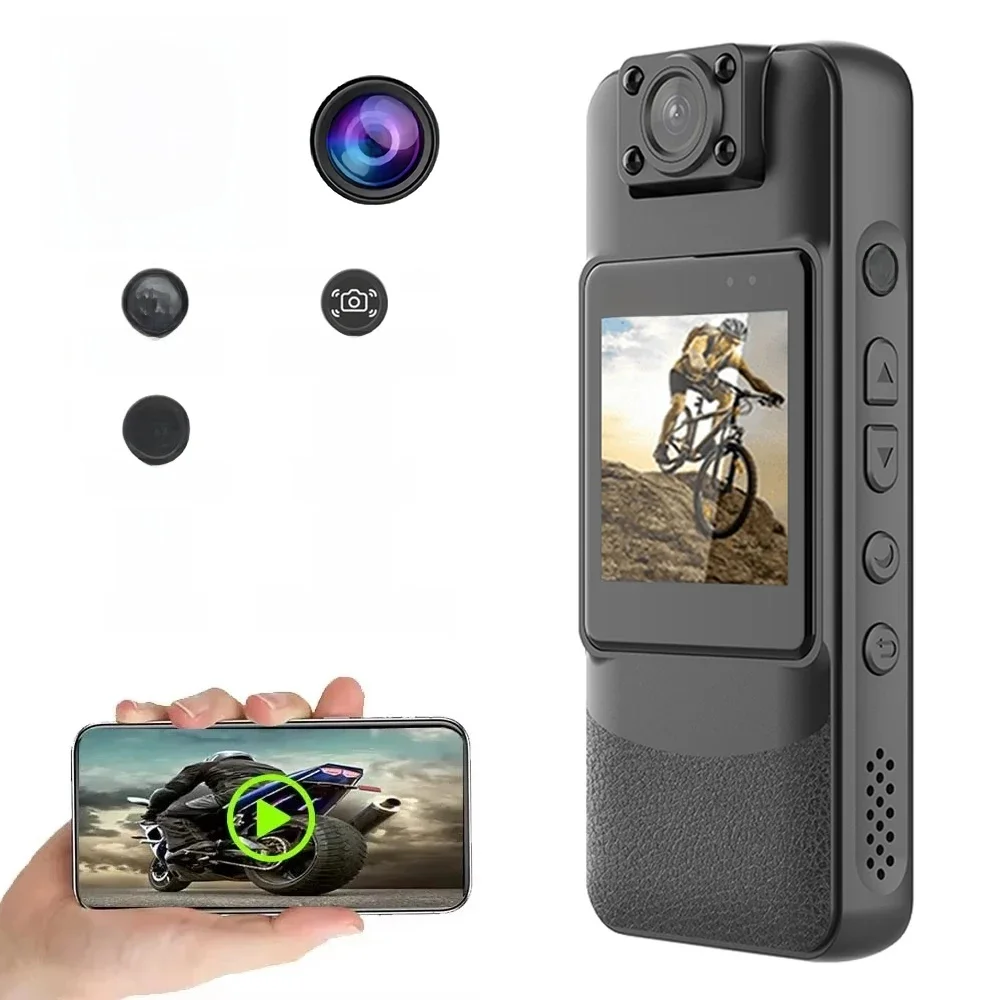 AliExpress Virwir 4K 1080P HD WiFi Mini Camera Portable Digital Audio Video Recorder Police BodyCam Night Vision Sports DV Bicycle Small Camcorder