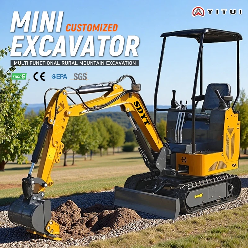 

Epa Euro 5 1000 Kg Mini Excavators Convenient After Sale Service Mini Excavators Home Support Customized