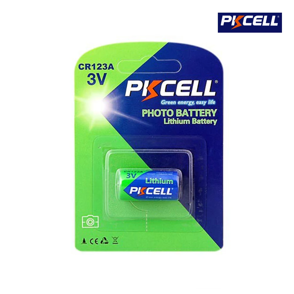 PKCELL Lithium Battery CR123A 3V