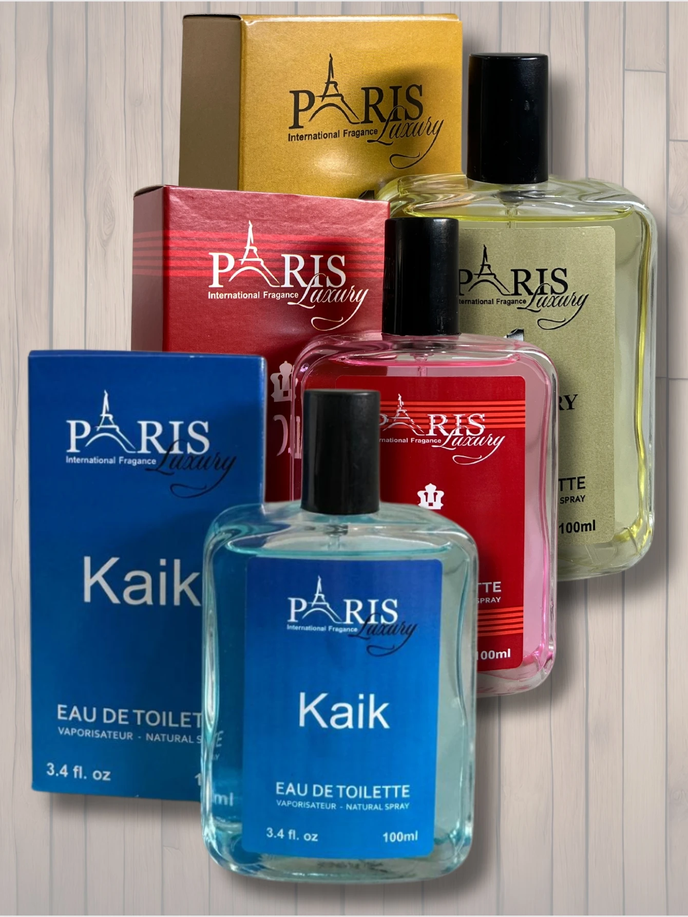 Promoção Kit 3 Perfumes Masculino 100ml Kaik, Scandallus e Um milhão