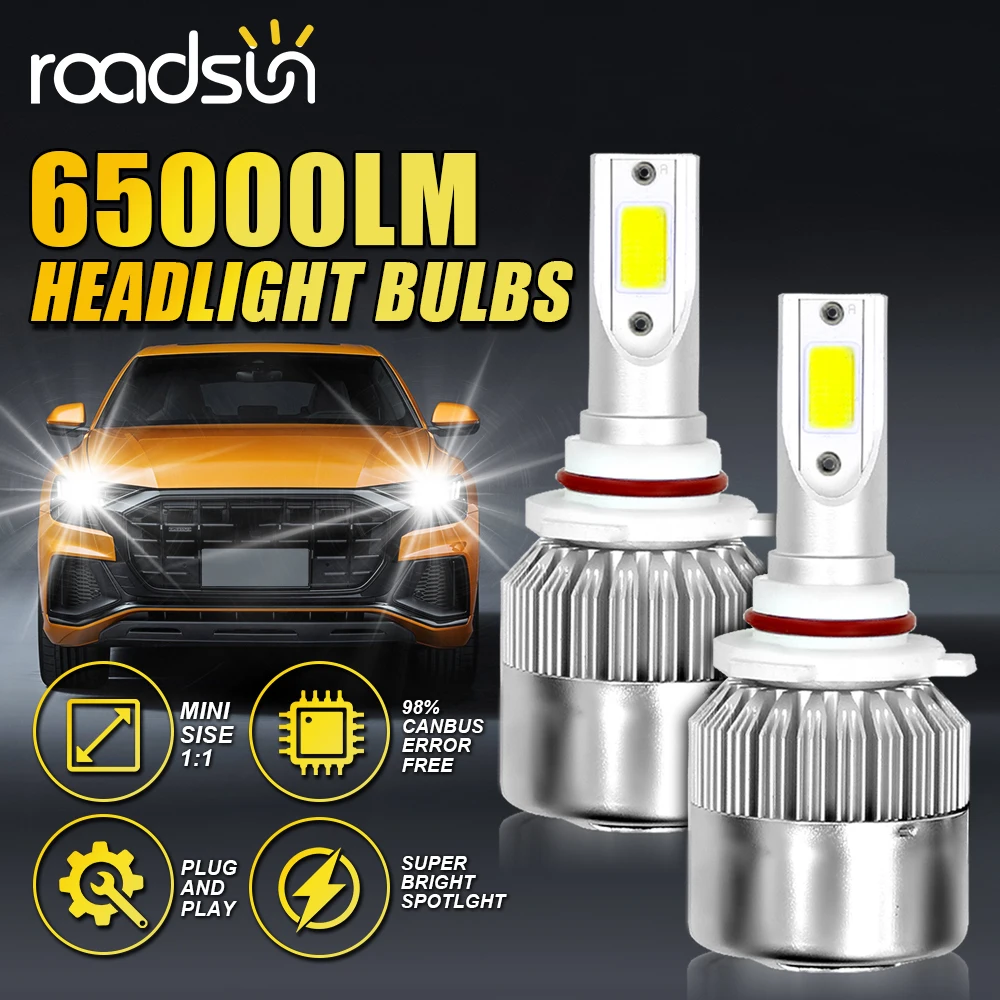 65000LM H4 Auto Lamps 300W Canbus LED Headlight Bulb 6000K White 12V H1 H3 H7 H11 H13 9004 9007 9005 HB3 9006 HB4 880 Car Lights