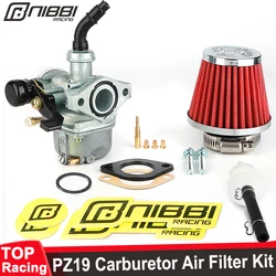 NIBBI Universal Carburetor PZ19 19mm Carburetor Air Filter Kit for 50cc 70cc 90cc 110cc125cc ATV Dirt Bike 4 Wheeler Motorcycle