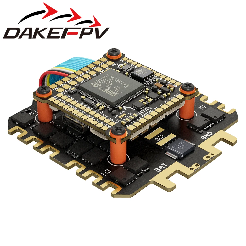 H743 وحدة تحكم في الطيران BLS 4-in-1 A 80A/100A ESC 3-12S Lipo Stack/Flytower للتحكم عن بعد FPV سباق بدون طيار كوادكوبتر