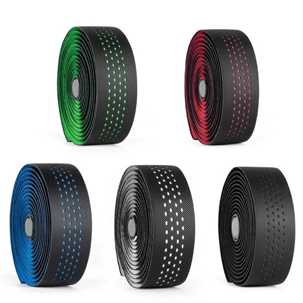 AliExpress NONE 1pair Perforated Breathable Handlebar Tapes Non-slip Road Bike Bar Tape EVA/PU Soft Anti-Vibration Wrap Tape Durable Bar Bartape