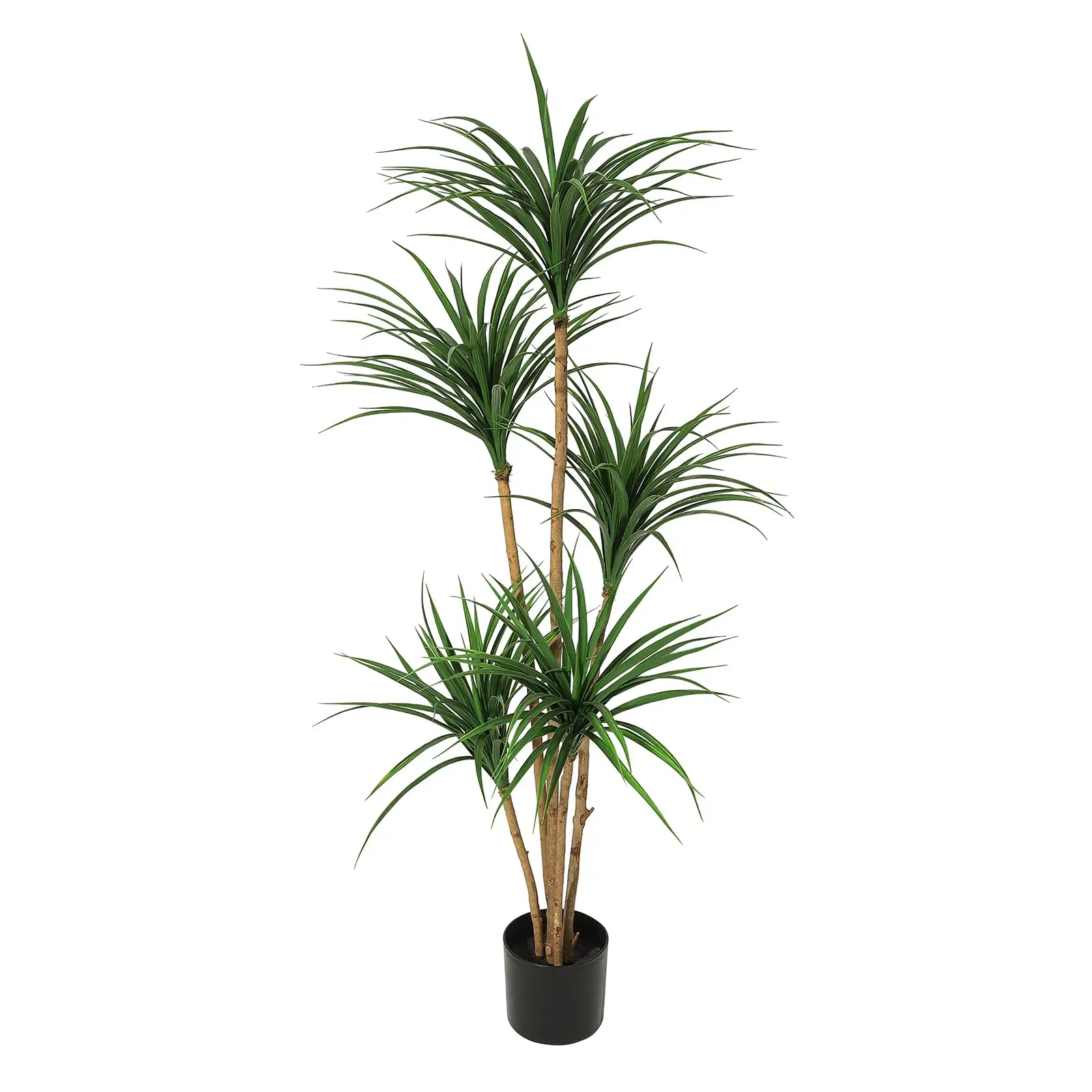 Albero di Dracaena artificiale HiMISS, pianta di Yucca finta realistica e alta, foglie regolabili dall'aspetto naturale, facile da curare, ideale per interni ed esterni, pianta ornamentale in vaso per