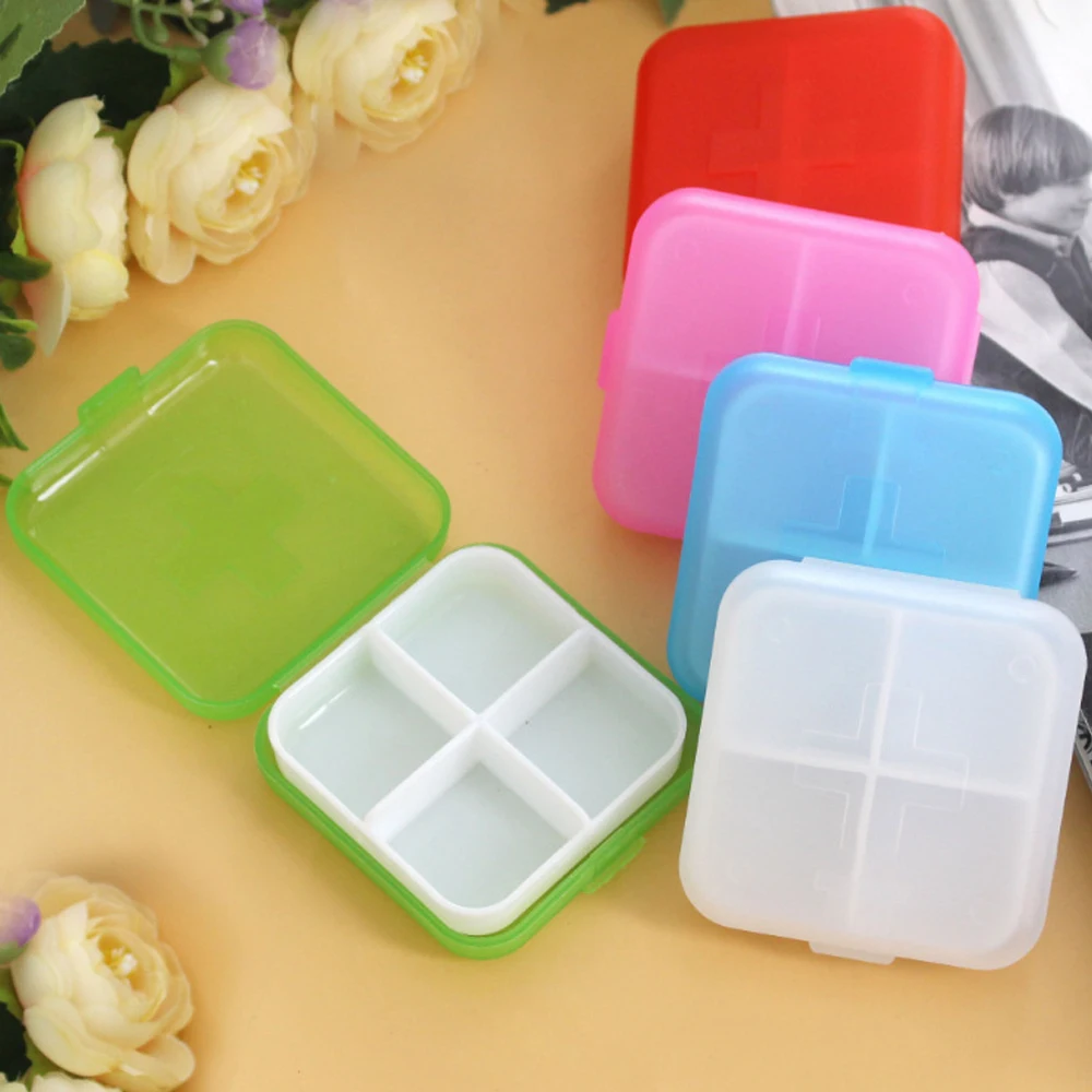 صندوق منظم حبوب صغير حاوية حبوب السفر المحمولة اليومية علبة حبوب منع الحمل الصغيرة حامل جيب صندوق حبوب الدواء صندوق تخزين الأدوية البلاستيك #5