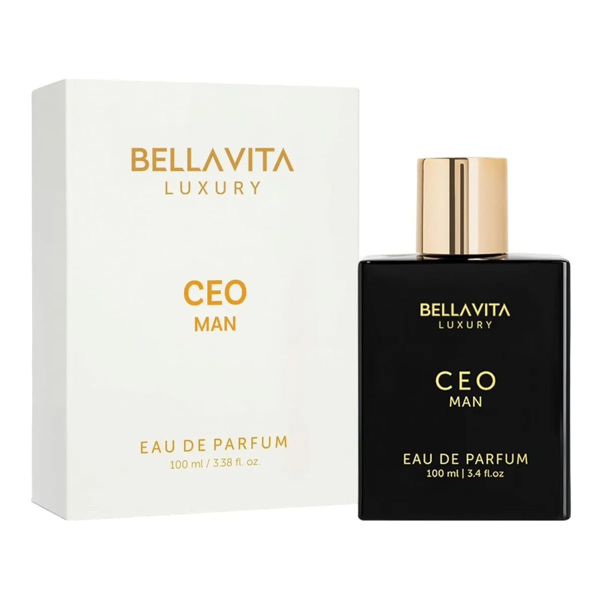 

Bella Vita Luxury CEO Man Eau de Parfum 100ml/3.38fl.oz | Citrus Lavender Pepper Vetiver Tonka Musk Woody Aromatic Men Perfume