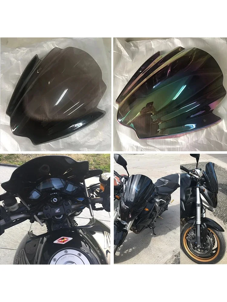 AliExpress wushao Motorcycle Street Bike Windshield WindScreen For 2008-2014 2015 Honda CB1000R CB300F CB500F CB500X 08 09 10 11 12 13 14 15 Black