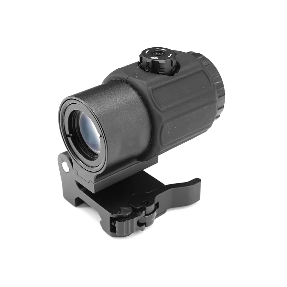 Imagem -06 - Magnifier Scope com Sts Mount Trabalhar com Red Dot Sight Versão Base Réplica para Airsoft 1x 3x G43 3x