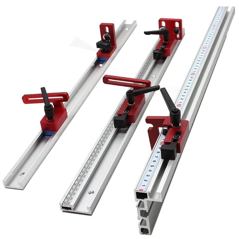 Ogranicznik szyny T do obróbki drewna Ogranicznik szczeliny T Aluminiowy ogranicznik szyny ukośnej Flip Stop Chute Locator Stolarz DIY Narzędzia warsztatowe — zdjęcie 2