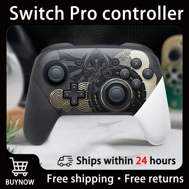 Joy Pad Switch Pro Controllers Compatible with Switch/OLED/Lite,Wireless Switch Controller Somatosensory and Immersive Vibration