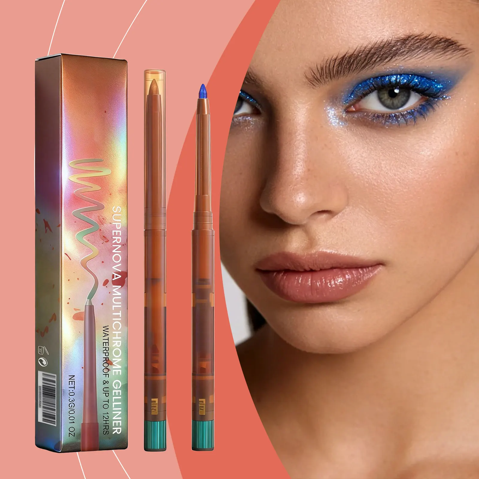 Waterproof Eyeshadow Stick Cream Eyeshadow Pencil Long Lasting Shimmer Matte Eye Shadow Stick Smudge-proof Professional Eye Make