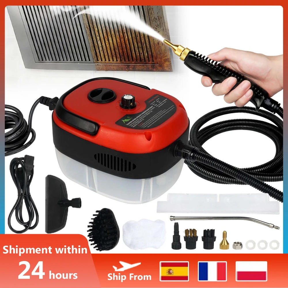 Nettoyeurs à vapeur portatifs à haute température, climatiseur, hotte de cuisine, Machine de nettoyage à vapeur de voiture, 2500W, nettoyage des sols et plus encore