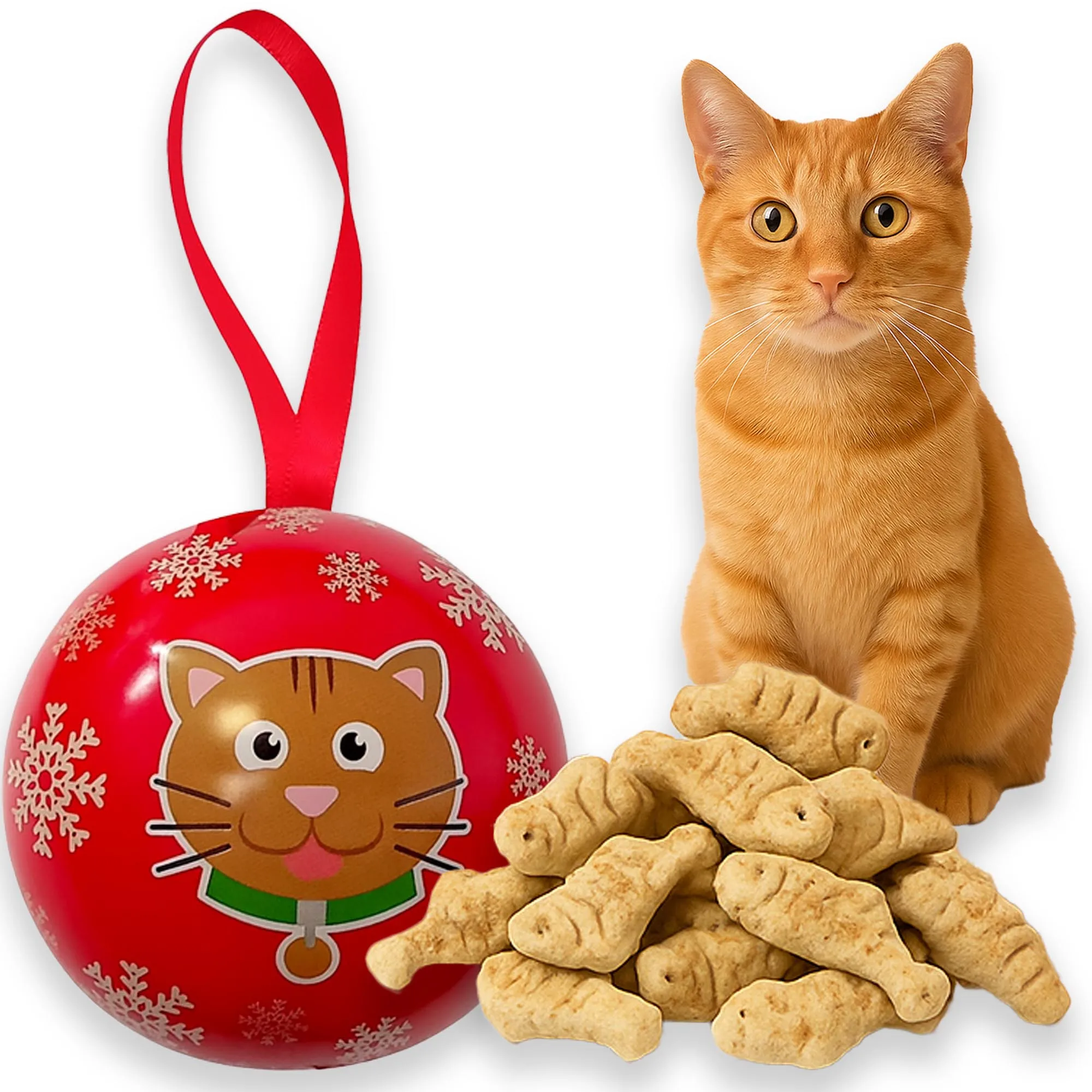 Kerstbom Snack Cadeau Kat Katten Traktaties Kitten GRYZAK VOOR SAINT Interactieve bal voor kittens
