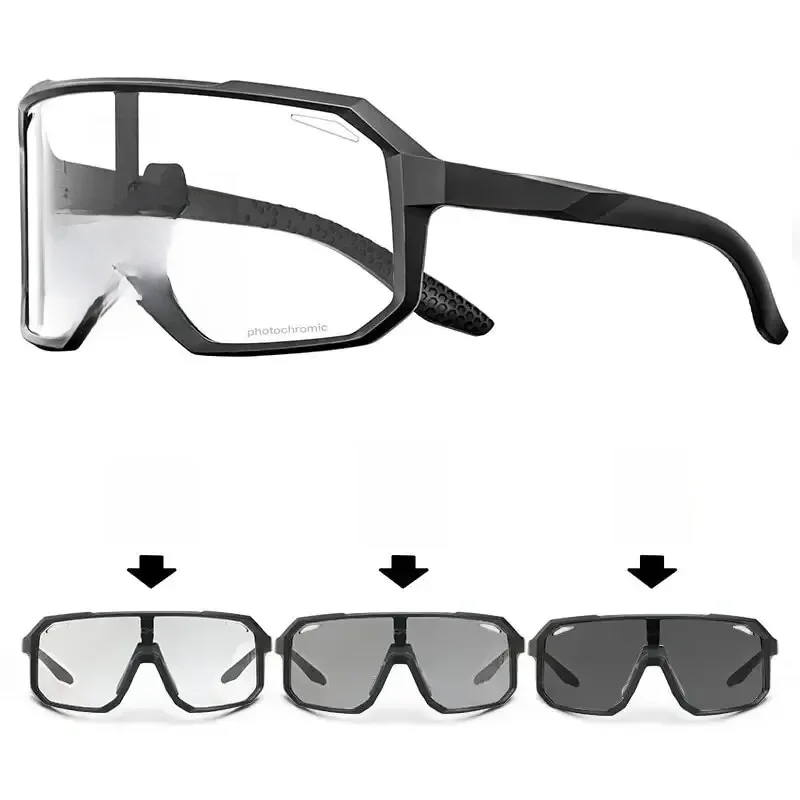 AliExpress SCVCN Cycling Glasses Photochromic Sunglasses Men Women Mountain Bike Road Eyewear New Bicycle Riding Outdoor Sports Hiking Goggles