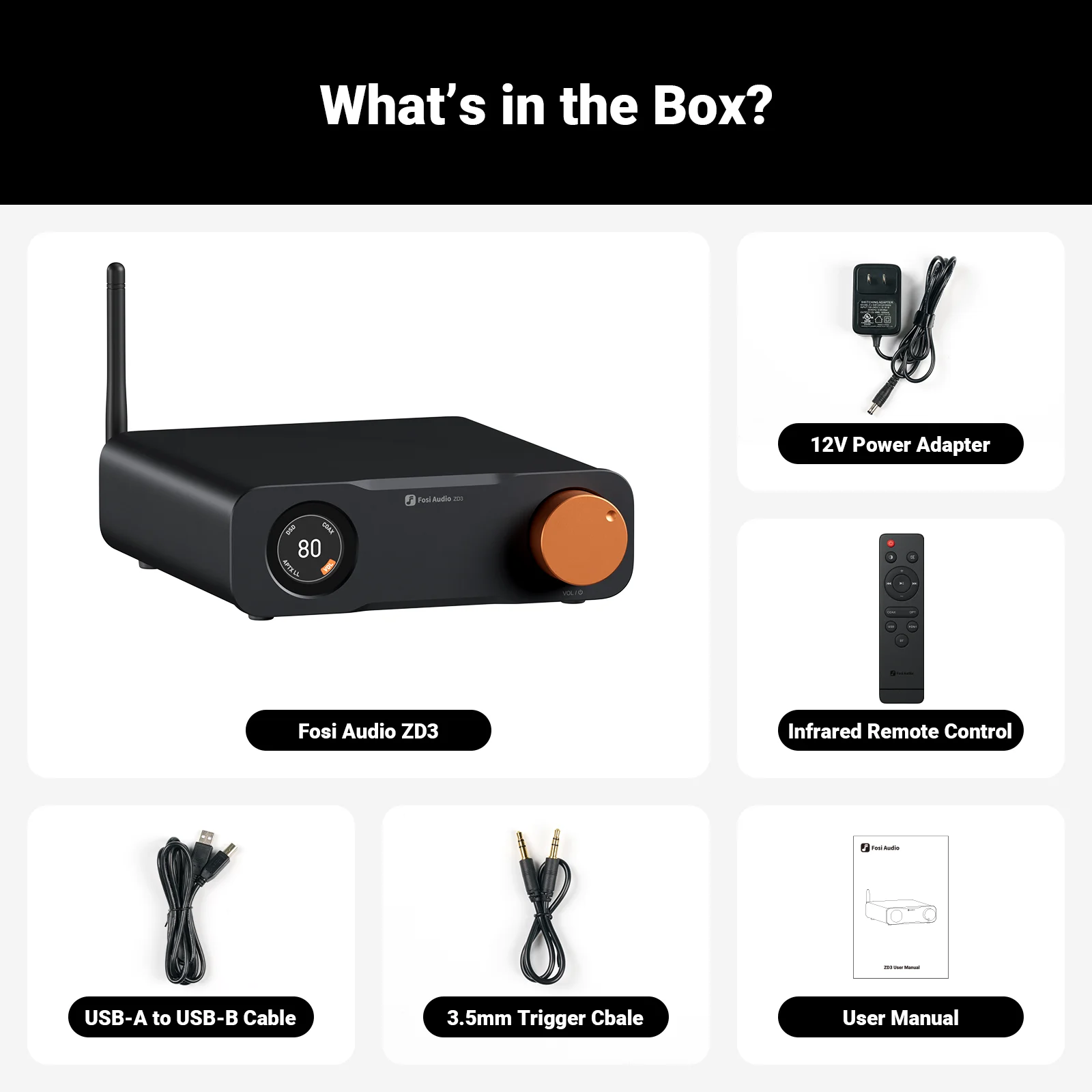 Fosi Audio ZD3 Desktop DAC 4