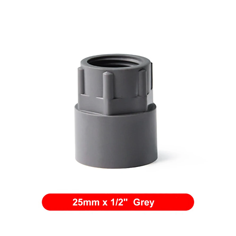 2 Chiếc PVC Kèm Ống Nữ Ren Giảm Đầu Nối Thẳng Tưới Vườn Hồ Cá Cá Adapter