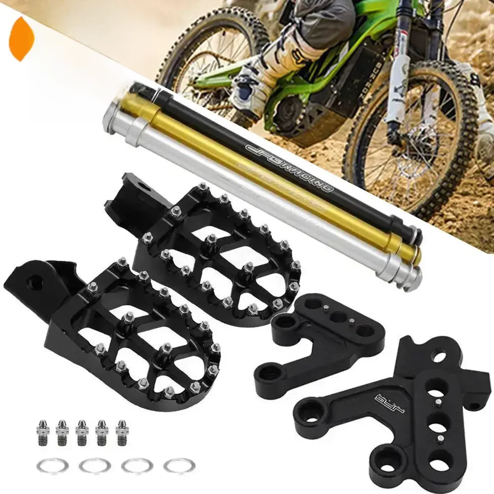 AliExpress JFGRACING Motorcycle Foot Pegs Rest Footpeg Bracket Lever Footbracket Sets For Sur-Ron Sur Ron Surron X S Light Bee X S Off-Road Bike