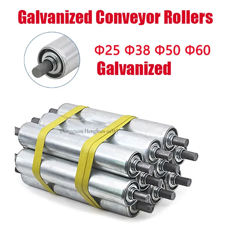 Stainless Steel Conveyor Rollers Diameter 25/38 Total Length 100-1200mm Non-powered Rollers Conveyor Lines Rollers Accessories