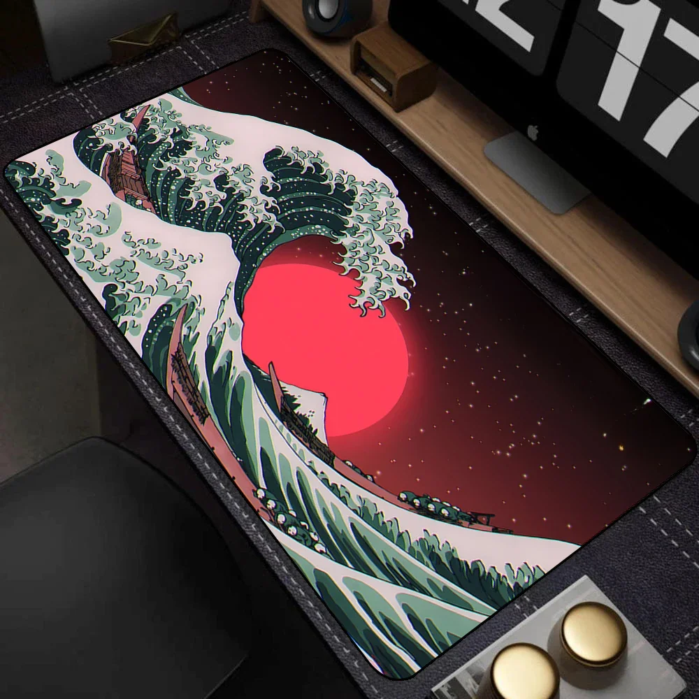 Tapis de souris en caoutchouc média avec verrouillage, accessoire pour ordinateur de bureau, grand format, 80x30 cm