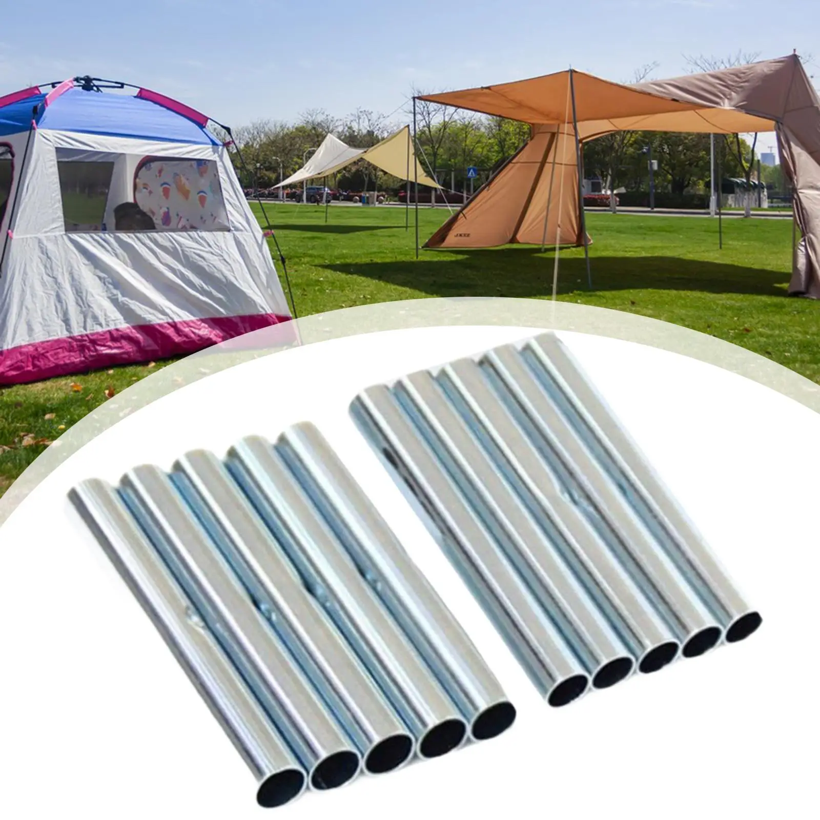 10Pcs Tent Pole Con… - image