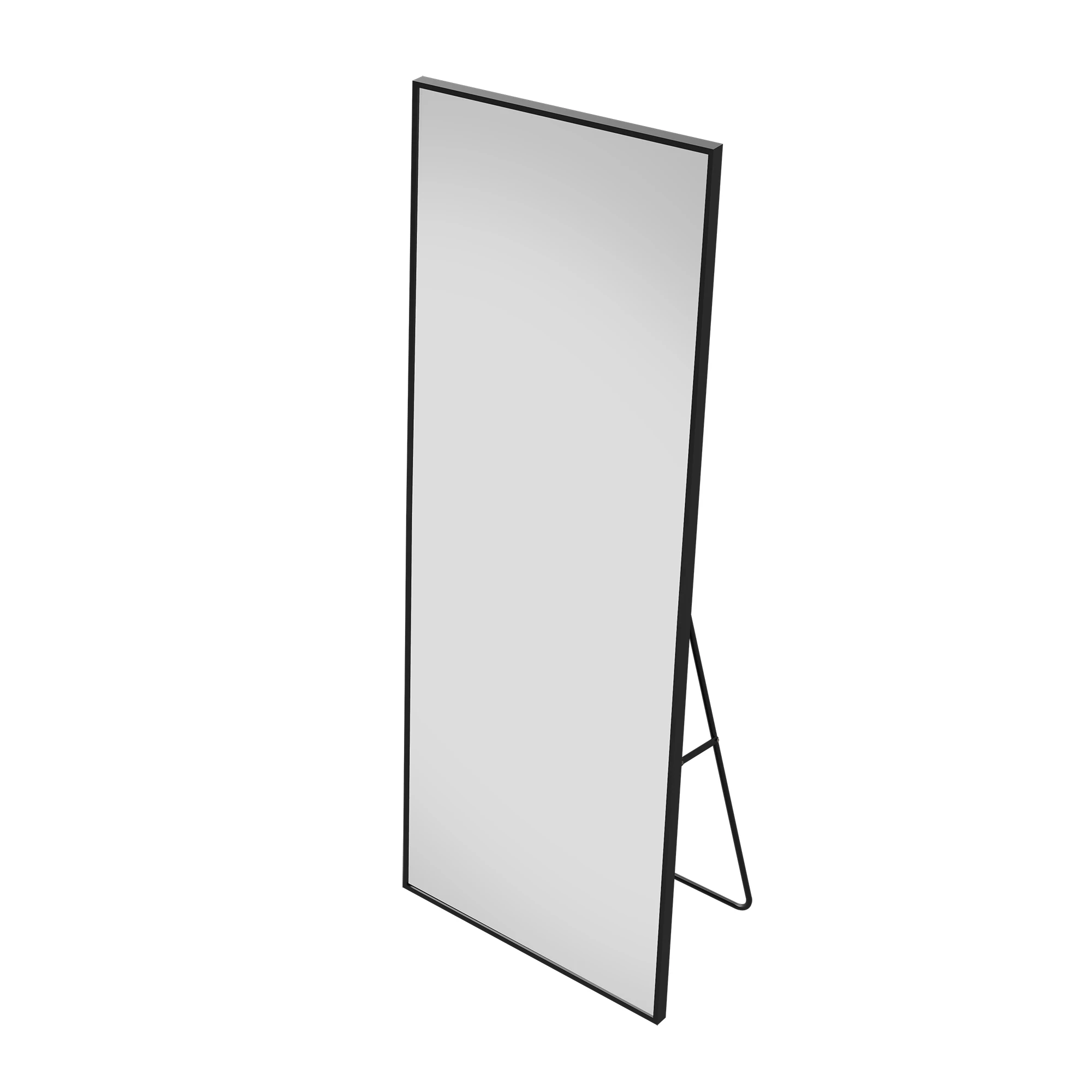 Superaly 164x54 cm HD Ganzkörperspiegel mit Gehärtetem Glas, Bodenspiegel in Voller Länge, Klappbarer Ständer, Wandmontierter Spiegel für Schlafzimmer und Ankleidezimmer
