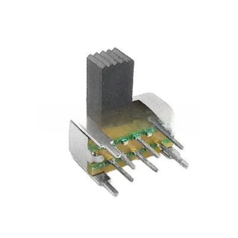 10 sztuk x SK-22H04-G5/G9 5mm 9mm wysokość pokrętło boczne 6 Pin 2 pozycja DPDT 2P2T poziomy przełącznik suwakowy 0.5A 50V DC — zdjęcie 2