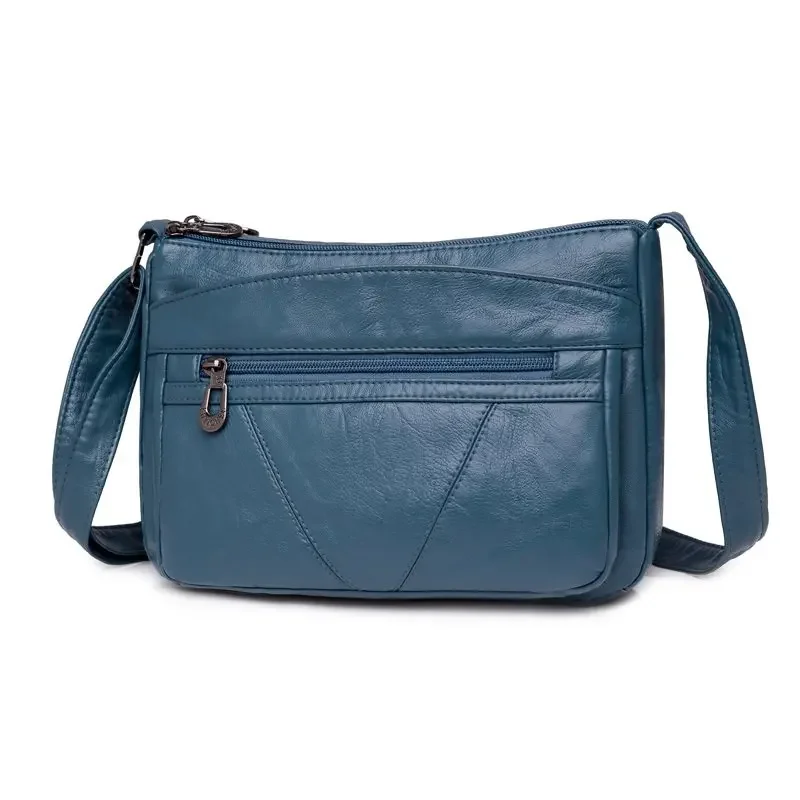 Annmouler Vintage torebka damska torebka torba na ramię ze skóry Pu kieszenie Crossbody torba luksusowe torby dla dziewczynek Mochila — zdjęcie 2