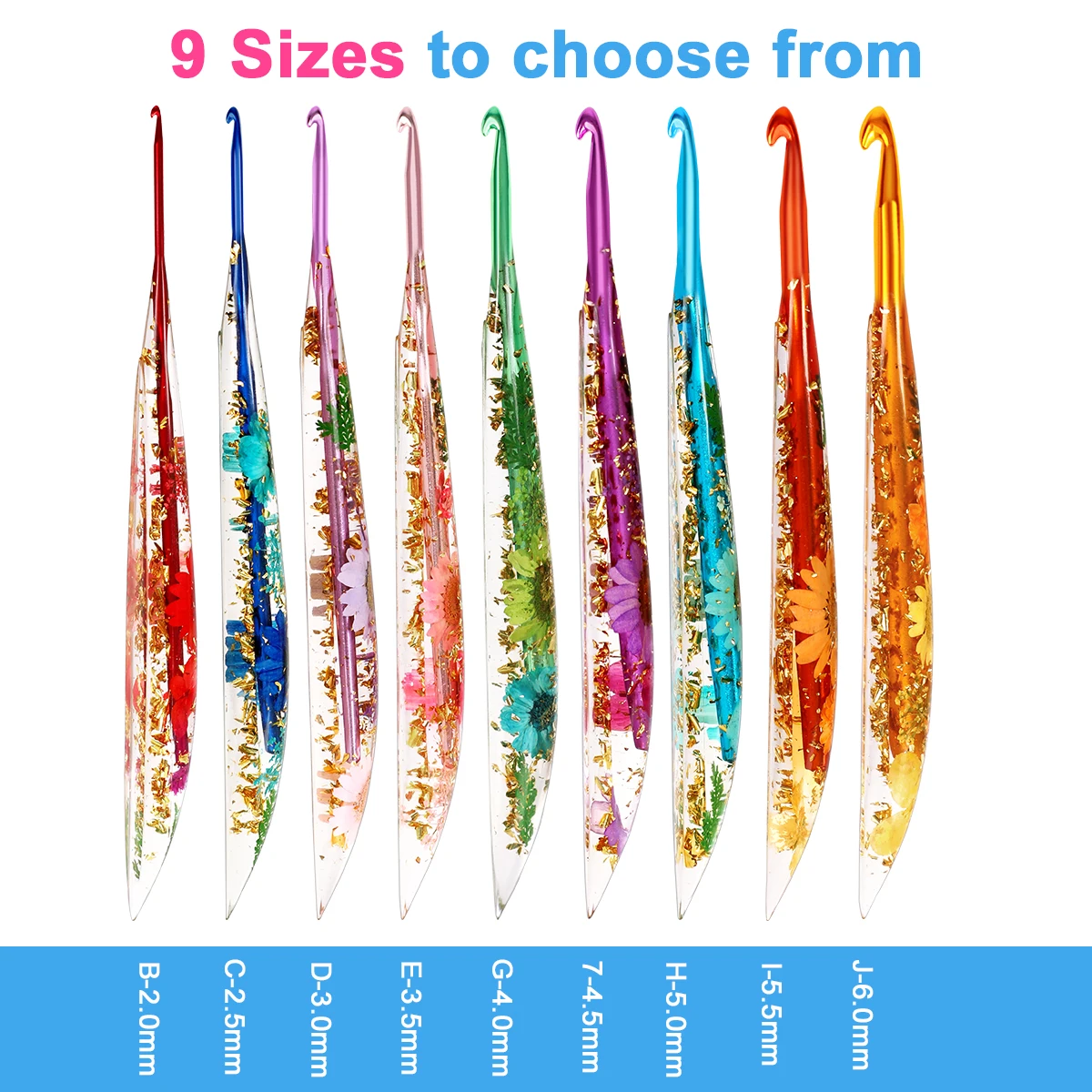 9Pcs/1Pc Hot Selling Epoxy Res - Crochet Hook Set 评论和价格