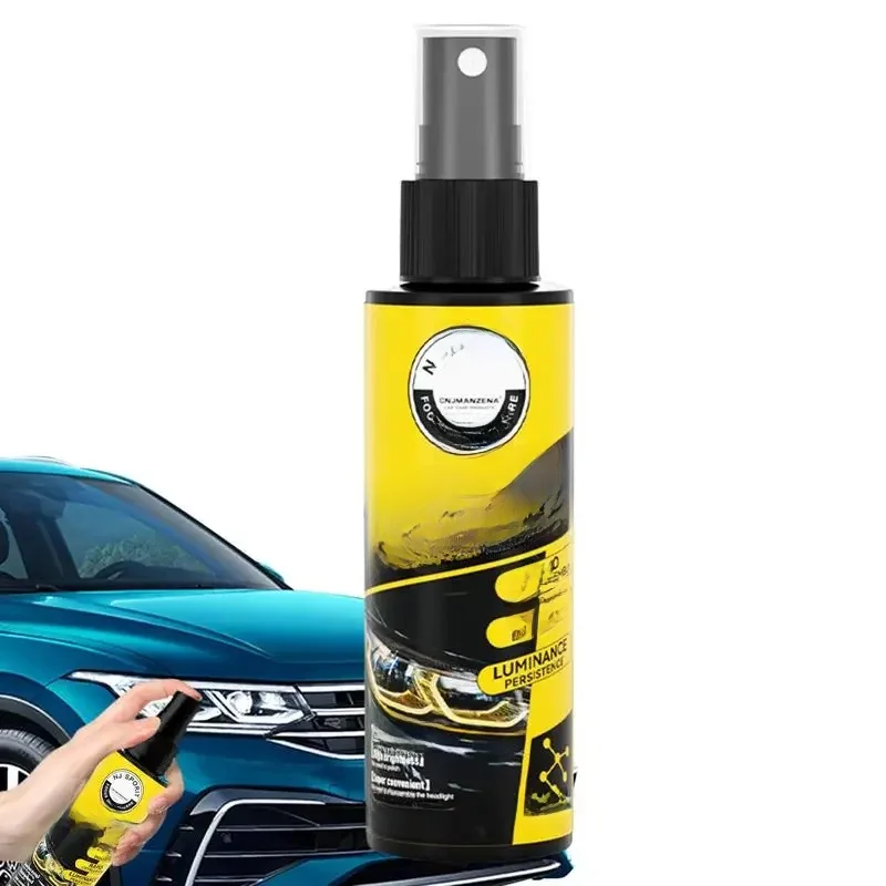 Spray de polissage de lumière de sauna, nettoyant pour lumière de voiture, longue durée, degré UV