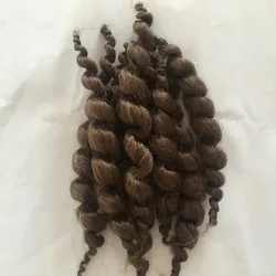 Reborn Dolls Supplies High Quality Handmade Premium Curly Dark Brown Mohair 20g